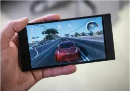  ??  ?? If a Razer Phone 3 ever comes out it will most likely include some sort of extra control options.