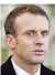  ?? FOTO: MARIN/DPA ?? Frankreich­s Präsident Emmanuel Macron