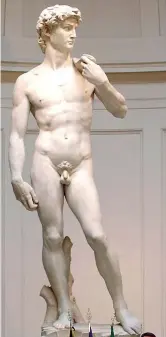  ?? ?? Nudo
Il David, capolavoro di Michelange­lo, a Firenze