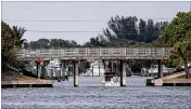  ?? ANDRES LEIVA / THE PALM BEACH POST ?? Fixing the Lighthouse Drive bridge may give five to eight years of further use before the span must be replaced.