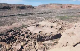  ?? CEDAR ATTANASIO/AP ?? Pueblo Bonito is the largest archaeolog­ical site at the Chaco Culture National Historical Park in northweste­rn New Mexico. The park is a World Heritage site.