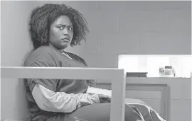  ??  ?? Taystee (Danielle Brooks) faces life behind bars in the final season of “Orange Is the New Black.” JOJO WHILDEN