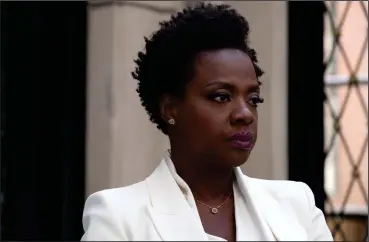  ?? Merrick Morton/Twentieth Century Fox ?? Viola Davis, who grew up in Central Falls, leads a gang of “Widows” in a heist after their husbands are killed.