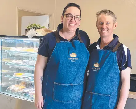  ?? ?? Cunnamulla business owners Nick and Kate Land have opened their arms to migrant workers.