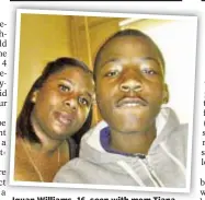  ??  ?? Iquan Williams, 16, seen with mom Tiana Williams, was shot to death in Brooklyn.