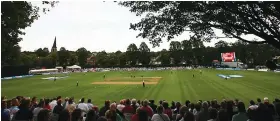  ??  ?? Natural arena: a view from Whitgift School’s grass banking