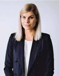  ?? ?? Manager Ksenia Balanda, responsabi­le dei progetti di parchi eolici marini in Italia nella partnershi­p fra Renantis e Bluefloat Energy dal 2021 In precedenza ha lavorato in Enel Green Power e in Enel