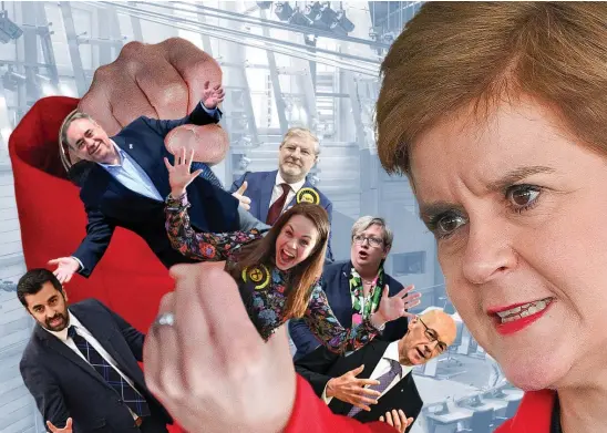  ?? ?? FORTUNATE: Nicola Sturgeon is benefittin­g from the fact that competiton to her title as first minister is uninspirin­g.