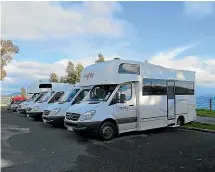  ?? ROBERT STEVEN/ STUFF ?? Cheap campervan rental deals are worrying commercial accommodat­ion providers battling for a share of domestic business.