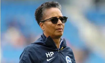  ?? Browne/The FA/Getty Images ?? Hope Powell pictured before Brighton’s game at home against Reading last month – their only win of the season. Photograph: Henry