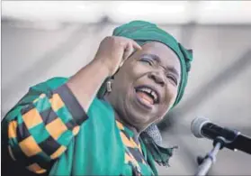  ??  ?? Bad choice: If a Cyril Ramaphosa win means uncertaint­y, a Nkosazana Dlamini-Zuma win spells disaster. Photo: Rajesh Jantilal/AFP