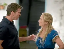  ??  ?? Left, The Quiet Earth, Geoff Murphy’s cult sci-fi feature, will be screened on April 25. Above, Pierce Brosnan and Meryl Streep star in Mamma Mia, one of the films that will be screened at Embassy Park for free.