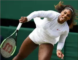  ?? (Photo AFP) ?? A  ans, Serena Williams va disputer sa finale à Wimbledon.