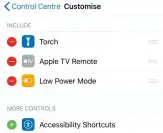  ??  ?? You can change the order of most items in Control Centre using the handles on the right of this page.