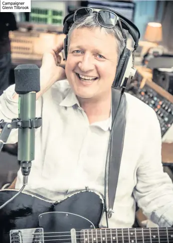  ??  ?? Campaigner Glenn Tilbrook