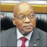  ?? Picture: AFP ?? READY TO SPEAK: President Jacob Zuma waits for the disturbanc­e in the National Assembly to subside so that he can deliver his state of the nation address