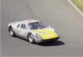  ??  ?? Below right: June1966 and the ADAC 1000 km race at the Nürburgrin­g, Paul Frère and Rainer Günzler drove this Porsche 904 as part of the first live broadcast carried out by the ZDF television company