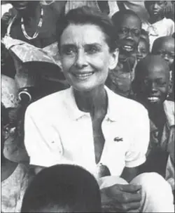  ??  ?? Audrey Hepburn on a humanitari­an mission.