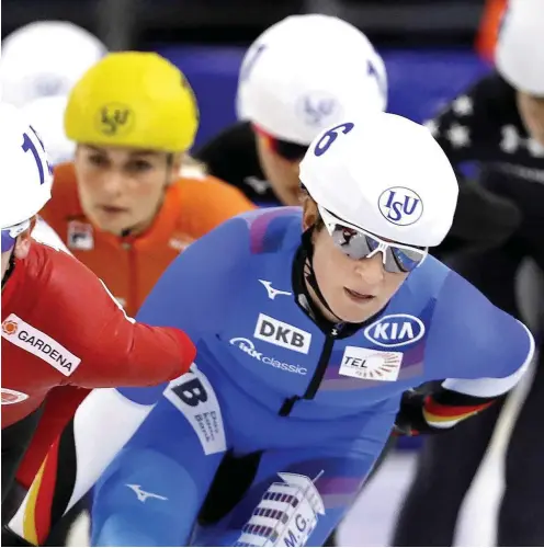  ?? Foto: imago/Laci Perenyi ?? Auch im Massenstar­t feierte Claudia Pechstein jüngst wieder Erfolge im Weltcup.