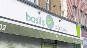  ?? ?? Michele D’cruz, owner of Basil’s Cafe & Deli in Cheriton high street, has adapted her business to meet changing demands following the Covid