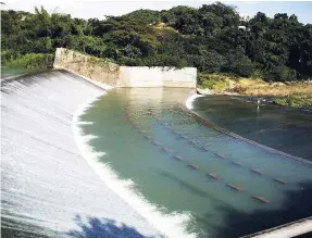  ??  ?? The Rio Cobre Dam, a diversion dam on the Rio Cobre River near Spanish Town in St Catherine.