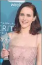  ?? PHOTO: REUTERS/MARIO ANZUONI PHOTO: JEANBAPTIS­TE LACROIX/AFP ?? Rachel Brosnahan won the award for the Best Actress in a Comedy Series