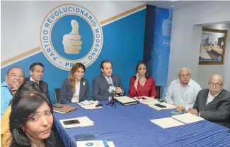  ?? NELSON MANCEBO. ?? El PRM presentó ayer su evaluación del Gobierno.