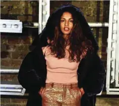  ??  ?? British rapper and singer-songwriter M.I.A (Mathangi “Maya” Arulpragas­am) poses.