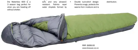  ??  ?? RRP: $699.00 www.bivouac.co.nz