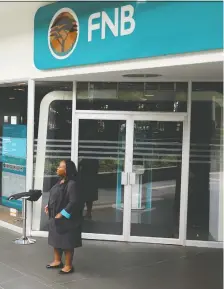  ?? SIPHIWE SIBEKO/REUTERS ?? FNB and other major banks in South Africa view the youth market as key to the sustainabi­lity of their customer bases.