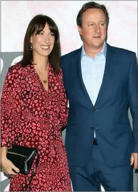  ??  ?? David Cameron and wife Samantha. The former PM has criticised the treatment of Tories Sir Nicholas Soames, left, and Ken Clarke, right