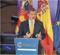  ?? ÁNGEL DE CASTRO ?? El rey Felipe VI, que clausuró la jornada.