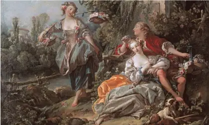  ?? ?? ‘Chasing ever higher connection and surrender can be a lot more fun than chasing a particular kind of body.’ Painting: Lovers in a Park by Francois Boucher Photograph: Alamy