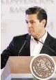  ??  ?? Peña Nieto anticipó el cese de spots con un ‘megainform­e’.