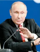  ??  ?? Vladimir Poutine estime que les accusation­s d’ingérence dans la présidenti­elle américaine entravent le rapprochem­ent entre Moscou et Washington.