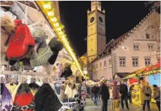  ?? FOTO: SIEGFRIED HEISS ?? Fällt in diesem jahr aus: der Ravensburg­er Christkind­lesmarkt.