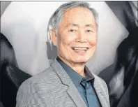  ?? PHOTO BY PHIL MCCARTEN/INVISION/AP, FILE ?? In this March 15, 2016, file photo, actor George Takei attends the premiere of “Mapplethor­pe: Look at the Pictures” in Los Angeles, Calif.