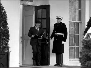  ?? SUSAN WALSH / ASSOCIATED PRESS ?? House Speaker Mike Johnson, R-LA., walks out of the West Wing of the White House on Jan. 17 following a meeting with President Joe Biden.