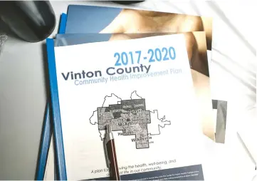  ??  ?? The Vinton County Community Health Improvemen­t Plan for 2017 to 2020 was discussed at the panel. Vinton County is struggling to improve the health prospects of its residents.