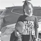  ?? MICHAEL D. SMITH/ USA TODAY NETWORK ?? Two Ardmore students, their faces distorted to protect their identity, wear Black Lives Matter shirts in the parking lot of an Ardmore elementary school Wednesday. An Ardmore parent is upset that a school official told her son to turn his shirt inside out during the school day on Friday and has since been challengin­g the school.