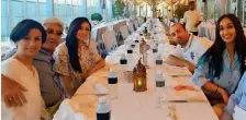  ?? Supplied photo ?? INFECTIOUS SMILE: Nesrine Bengra (first from right) with her siblings and parents during an Iftar outing last year. —