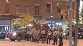  ?? TOM REISENWEBE­R/ETN ?? Protests over police brutality have put the flow of military equipment to police department­s under the spotlight.