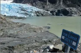  ?? (File Photo/AP/Becky Bohrer) ?? The Mendenhall Glacier is seen May 9, 2020, in Juneau, Alaska.