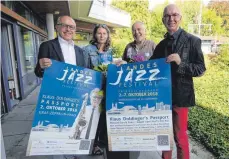  ?? FOTO: RUP ?? Otto Neff, Kerstin Schmid, Ekkehard Frenzen und Jürgen Deeg (von links) gehen neue Wege, um dem Jazz das Publikum zu sichern.