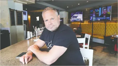  ?? TONY CALDWELL ?? André Schad, owner of Jasper Ottawa on Beechwood Avenue, wants Hydro Ottawa to waive the interest and penalties on the hefty hydro bill the restaurant incurred during the pandemic emergency shutdown. “(Hydro Ottawa) will not do that,” he says.