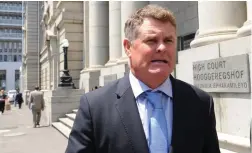  ?? PICTURE: CINDY WAXA ?? ON TRIAL: Jason Rohde outside the Western Cape High Court after he appeared for the murder of his wife.