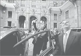  ?? Foto Alfredo Domínguez ?? En Palacio Nacional, José Antonio Meade fue ovacionado