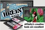  ?? ?? Affinity’s creative tools are excellent