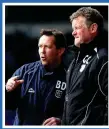  ?? ?? BACK-UP MAN: Dodds has been an assistant to McCann at Inverness (top), Chisholm at Dundee United and Queen of the South (centre) and (below) McIntyre at Ross County