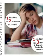  ??  ?? étudiant
sur ren à des soin faute de moyens